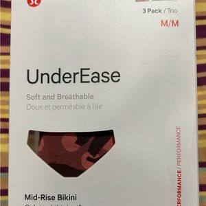 New in box - Lululemon UnderEase Mid-Rise Bikini 3 pack Size M